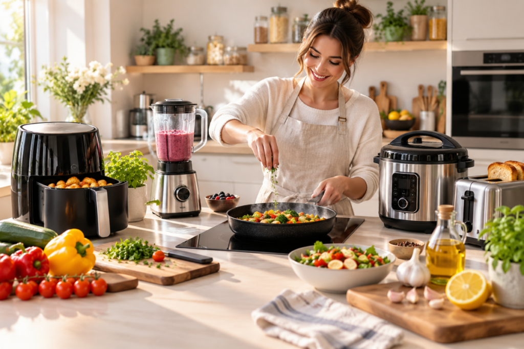 Küchengeräte, die das Kochen schneller und einfacher machen