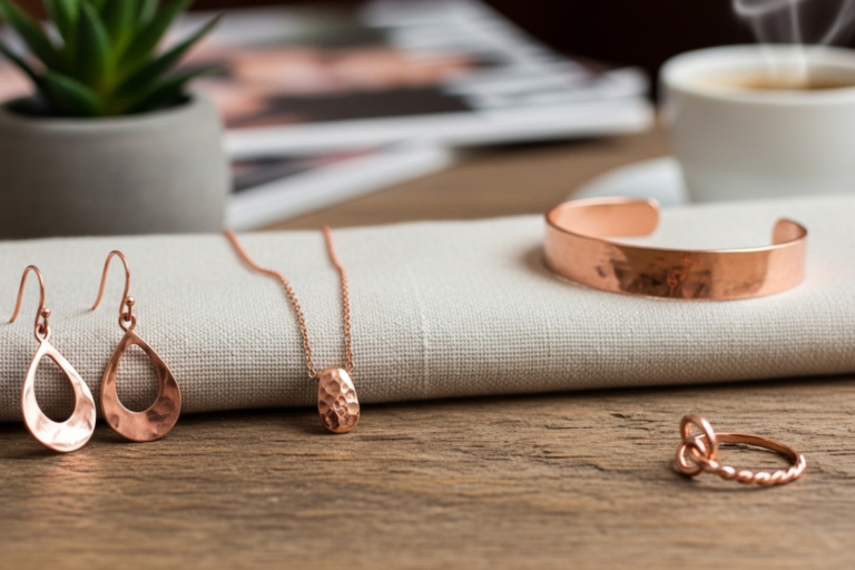 Verbessere deinen Alltagslook mit zeitlosem Kupferschmuck