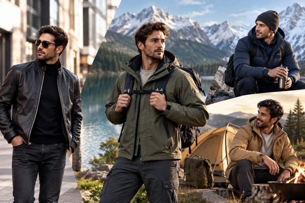 Herrenjacken sind perfekt für Outdoor-Aktivitäten und tägliche Outfits