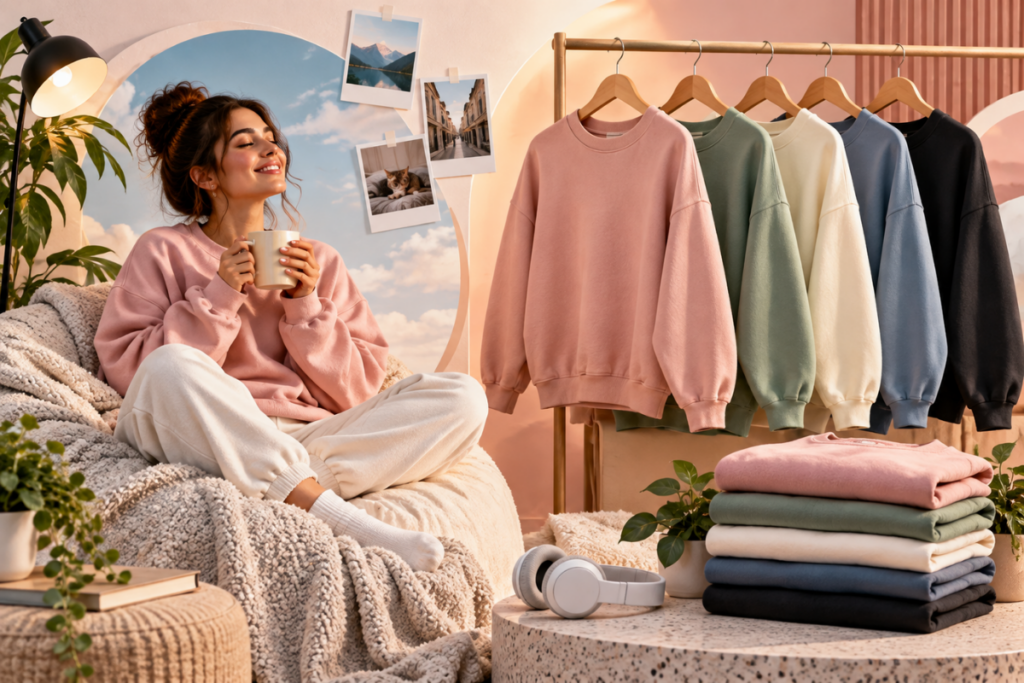 Entfalten Sie Komfort mit Sweatshirts – eine Mischung aus gemütlichen Vibes und Mode