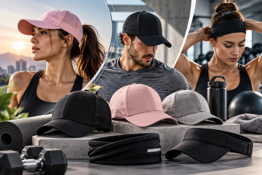 Vervollständigen Sie Ihren Workout-Look mit stilvollen Caps und Headgear für den Sport