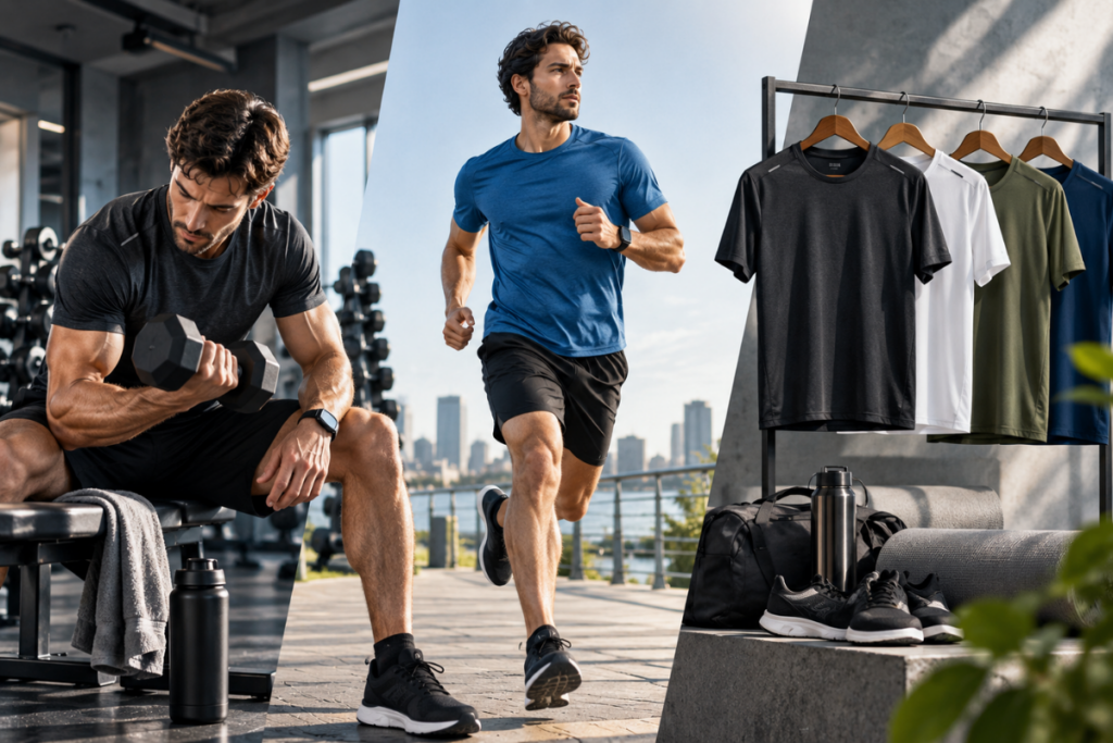 Bleiben Sie aktiv mit Herren-T-Shirts und Tops für tägliche Workouts
